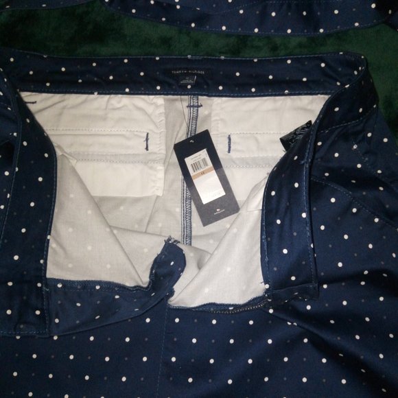 Tommy Hilfiger Polka Dot Cotton Mini Skirt Sz 12 - Picture 6 of 14